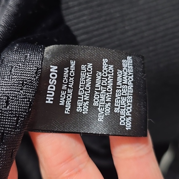 {Hudson} Jeans Black and Cream Varsity Jacket - Sizs XL - Picture 13 of 17